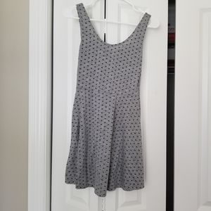 Heart print mini dress